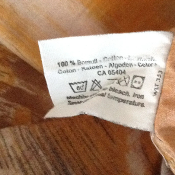 Ikea Twin Size Duvet Cover Brown Blue Bedding 100% Cotton - Picture 5 of 6